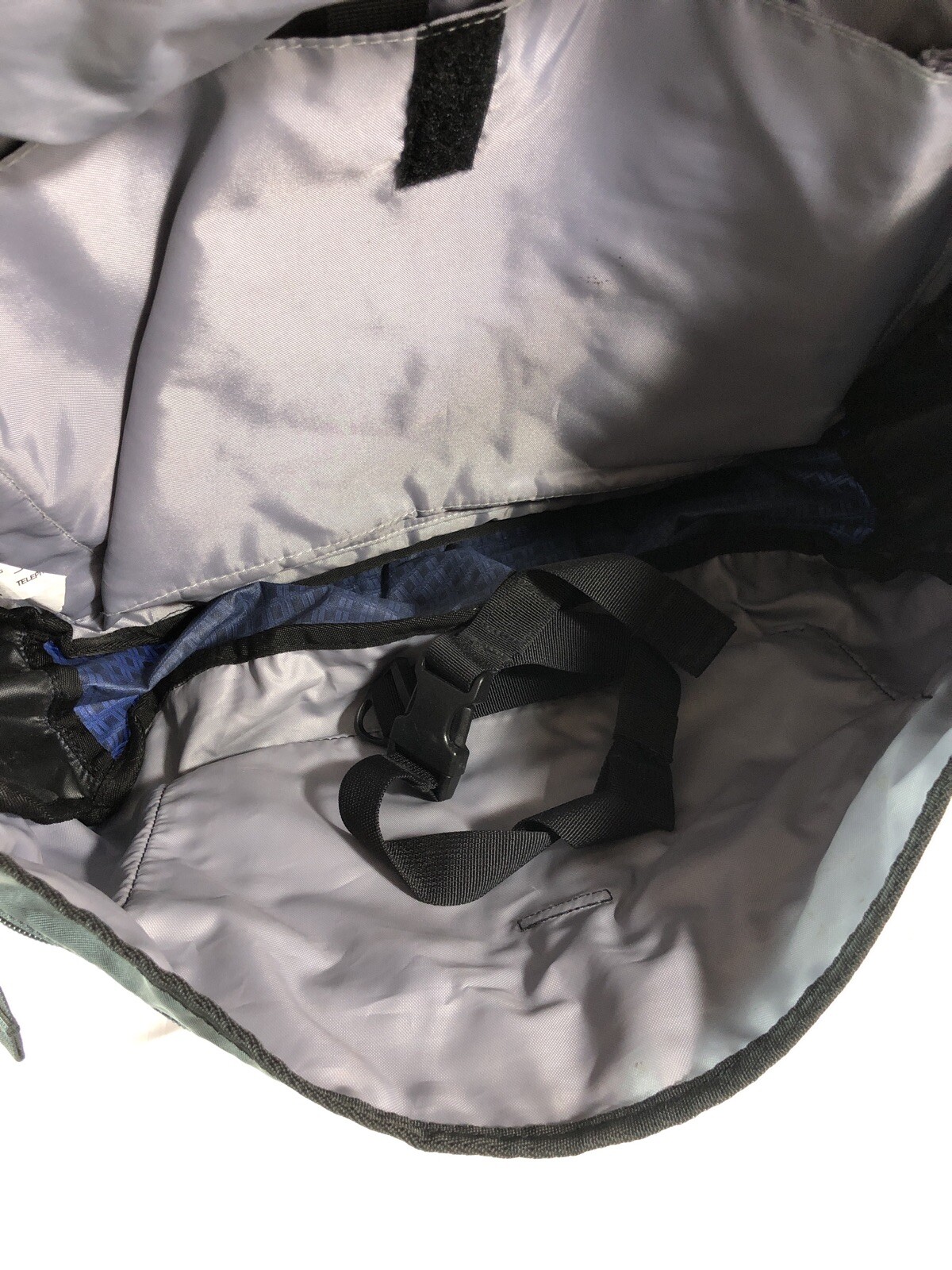 LL Bean messenger bike shoulder bag blue approx 16x10x5”