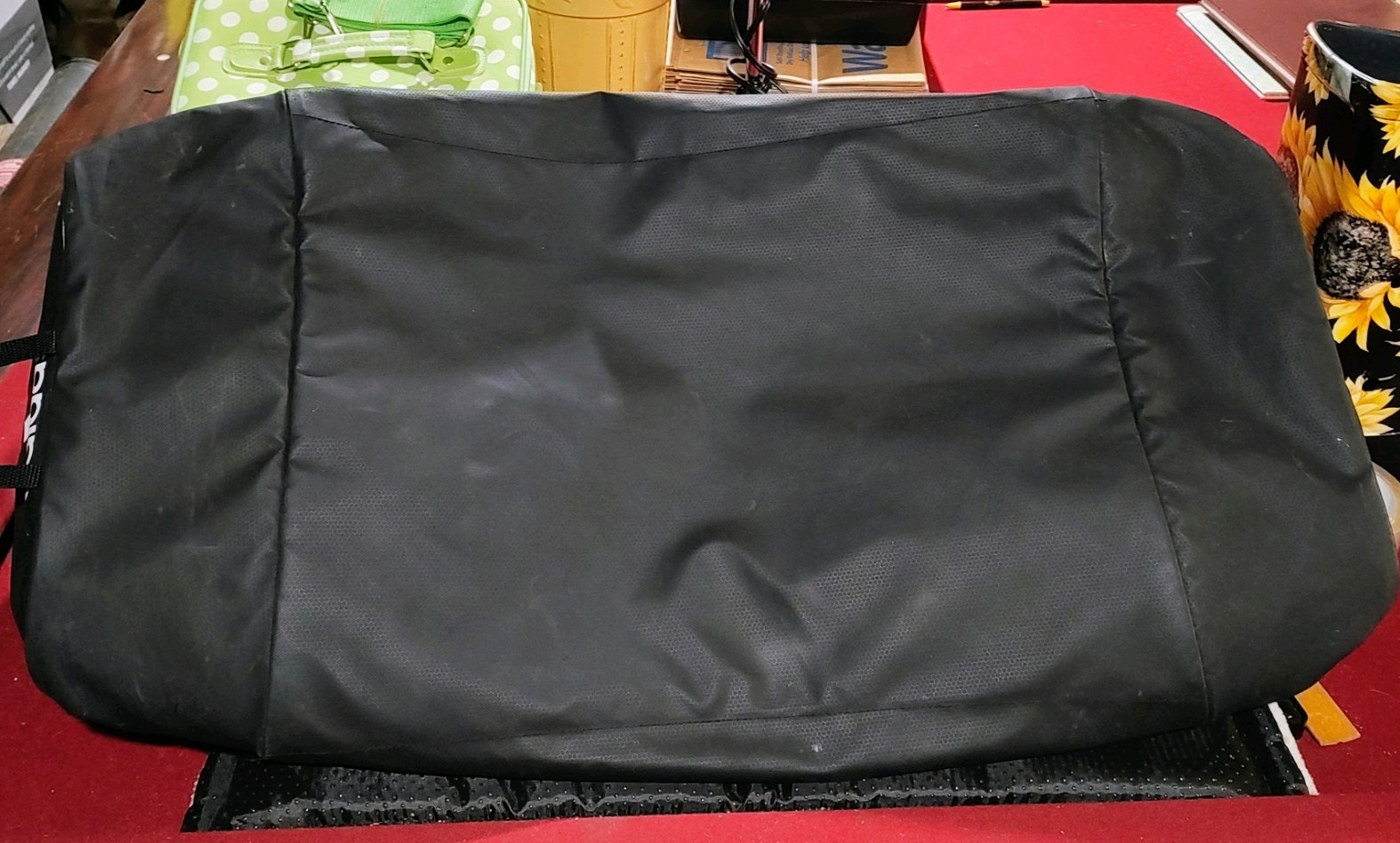 Adidas Black Defender IV Medium Deep Duffel Bag Athletic, Sports inside pocket
