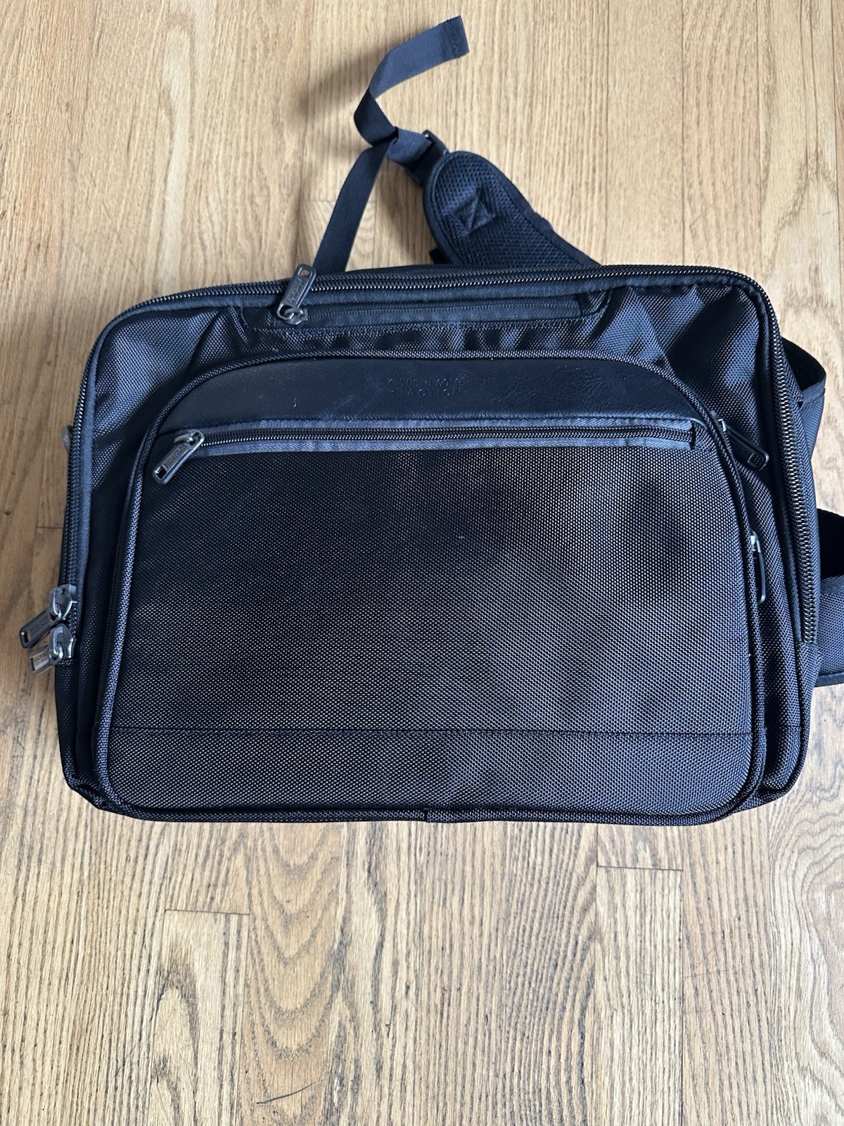 New Kenneth Cole Reaction Black Laptop Business Briefcase Backpack Bag