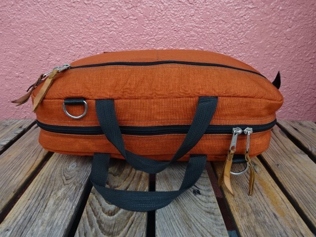 KLETTERWERKS Padded Briefcase Rust Color Size H 15.7 x W 11.8 x D 2.3 in