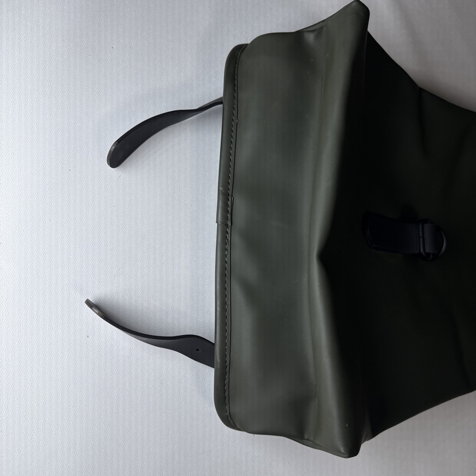 Rains Backpack Waterproof Matte Green Work School Computer Day Rucksack Bag