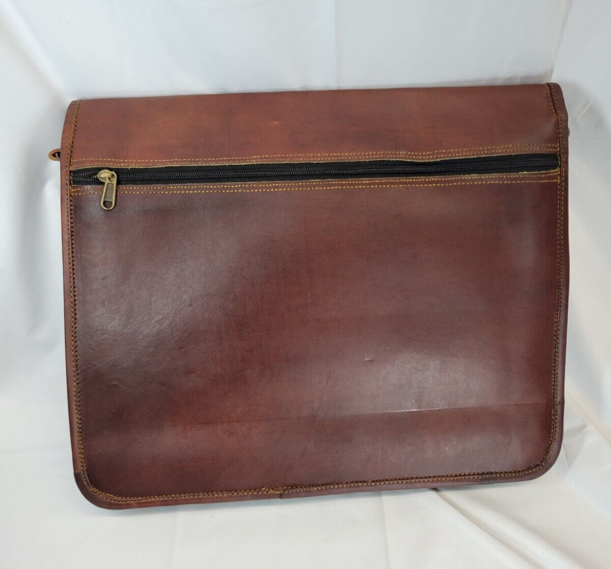 Jony Vintage Handcrafted Leather Messenger 16″ Bag – 100% Unprocessed Leather