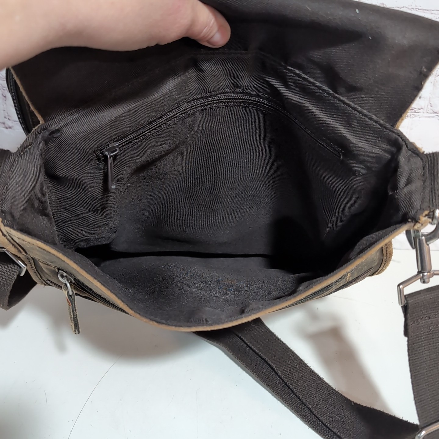 Wilson’s M.Julian Distressed Suede Leather 3 Way Convertible Crossbody Sling