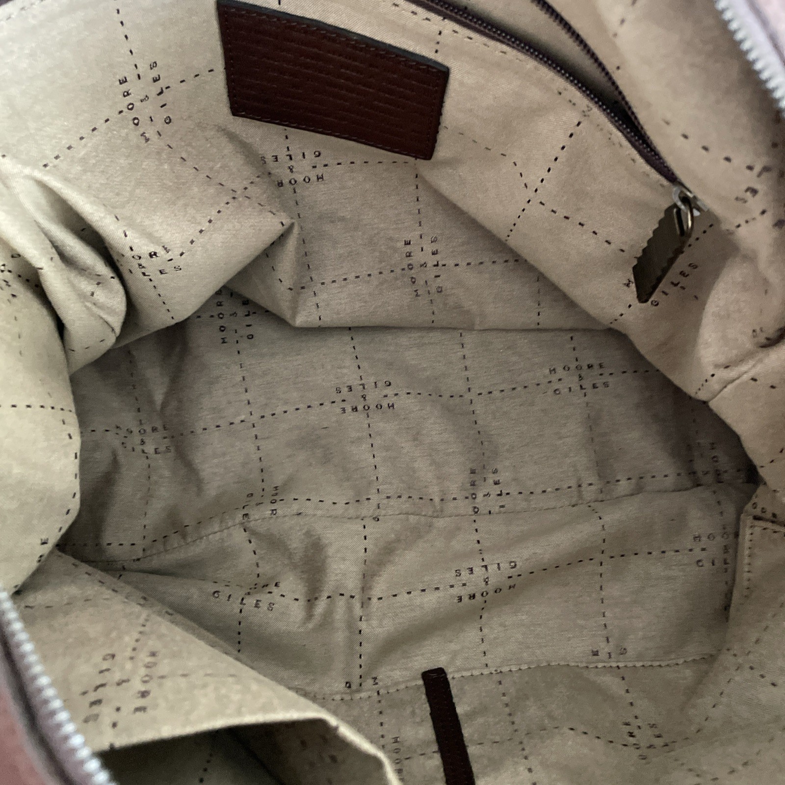 Nwot MOORE & GILES Benedict Weekend Leather Duffel Titan Milled Full Grain