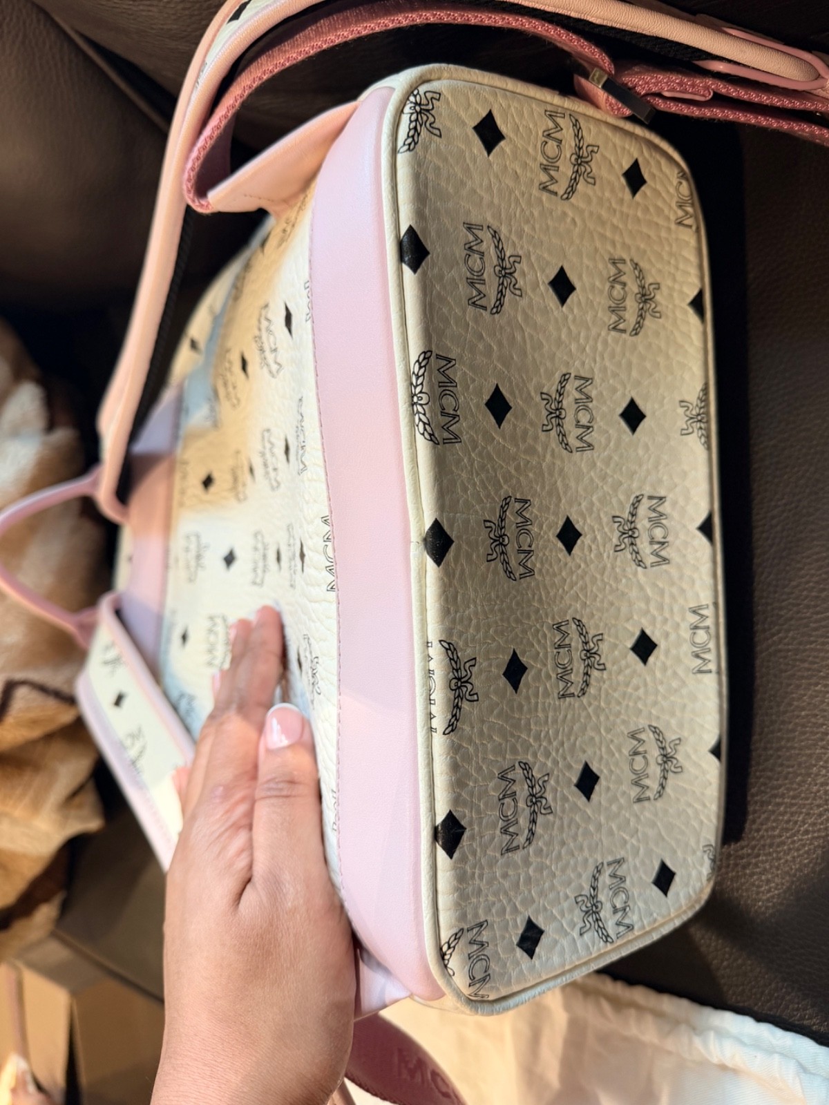 MCM Backpack Medium VISETOS Limited Edition- rabbit design