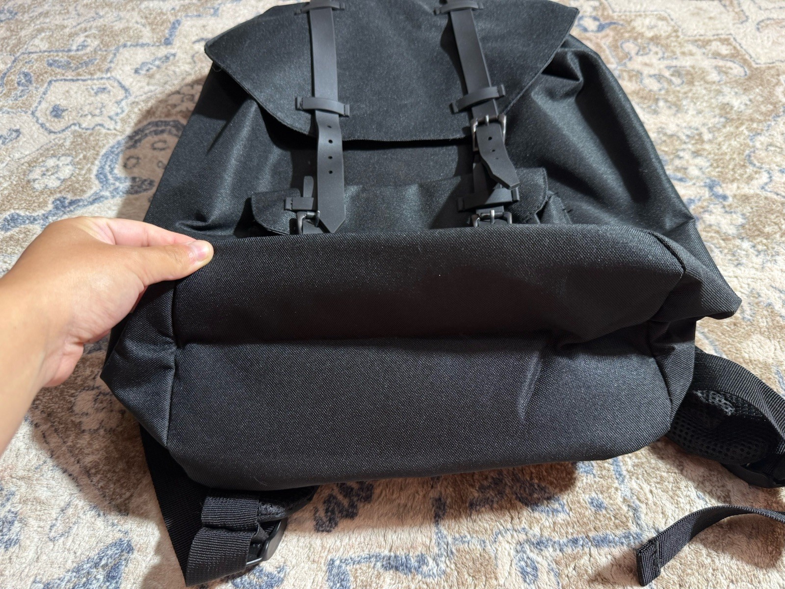 Monster Energy Black Rucksack Heritage Drawstring Buckle Strap Laptop Backpack
