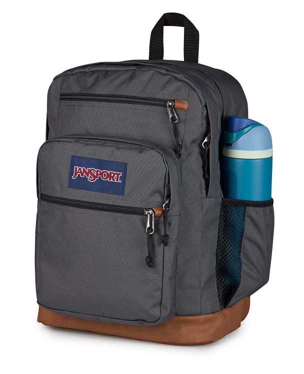 JanSport Cool Student Backpack Grey Letterman Poly 15″ Laptop School Travel Book
