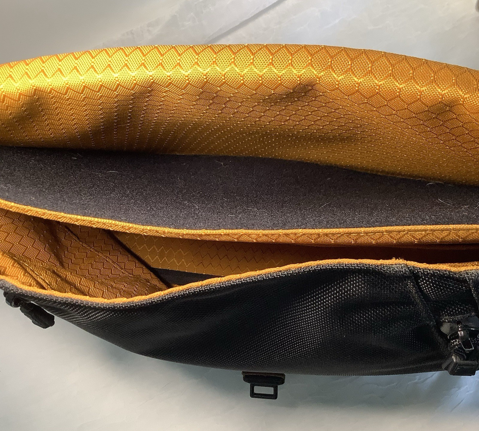 Waterfield Bolt Briefcase Black Premium Messenger Bag, Leather and Nylon