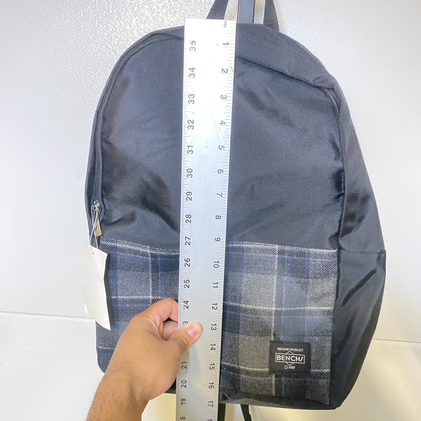 Bench/ 1987 Half Plaid School Backpack Born in Manila Philippines New with Tags