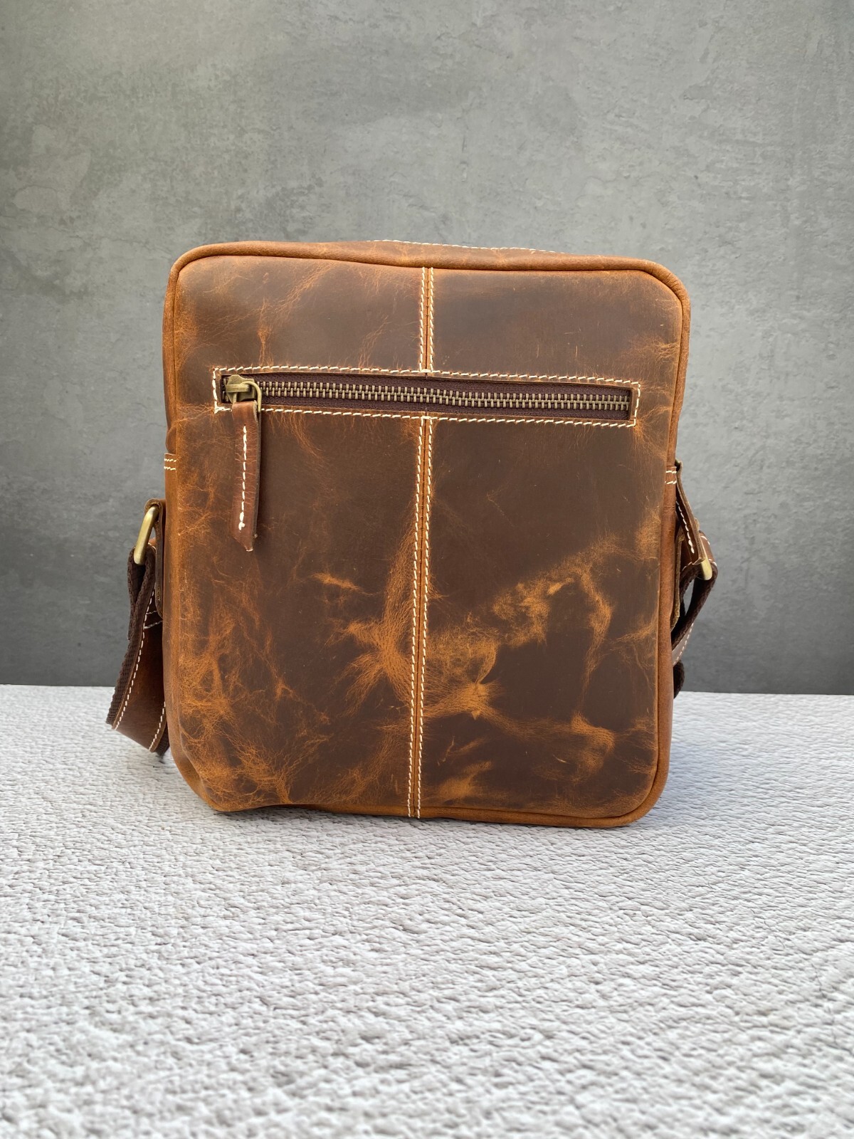 Crossbody Sling Bag Buffalo Leather Handbags Satchel Messenger Bags 10 In Small