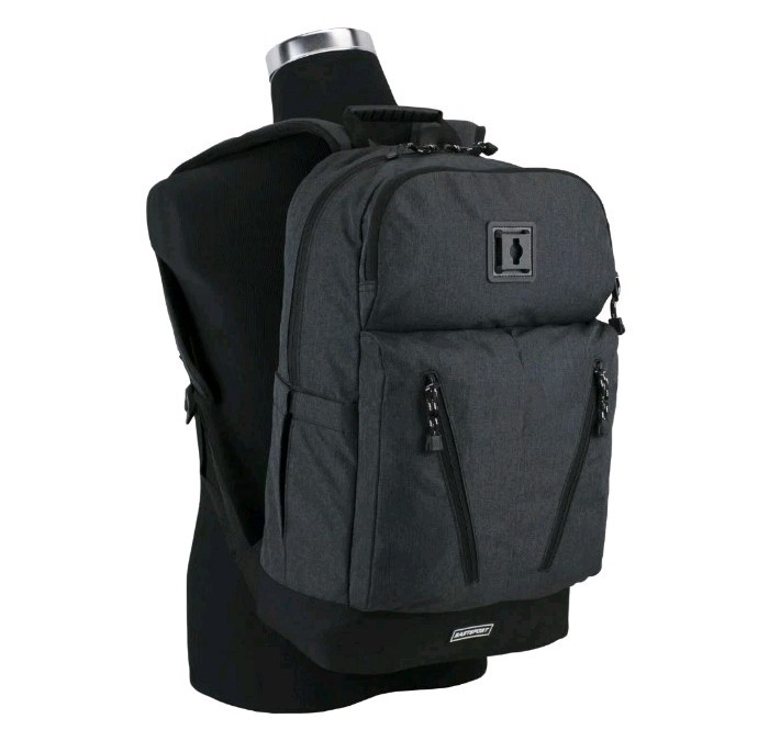 Eastsport Unisex Academic Backpack, 15″ laptop, Multi-compartments, Dark Grey