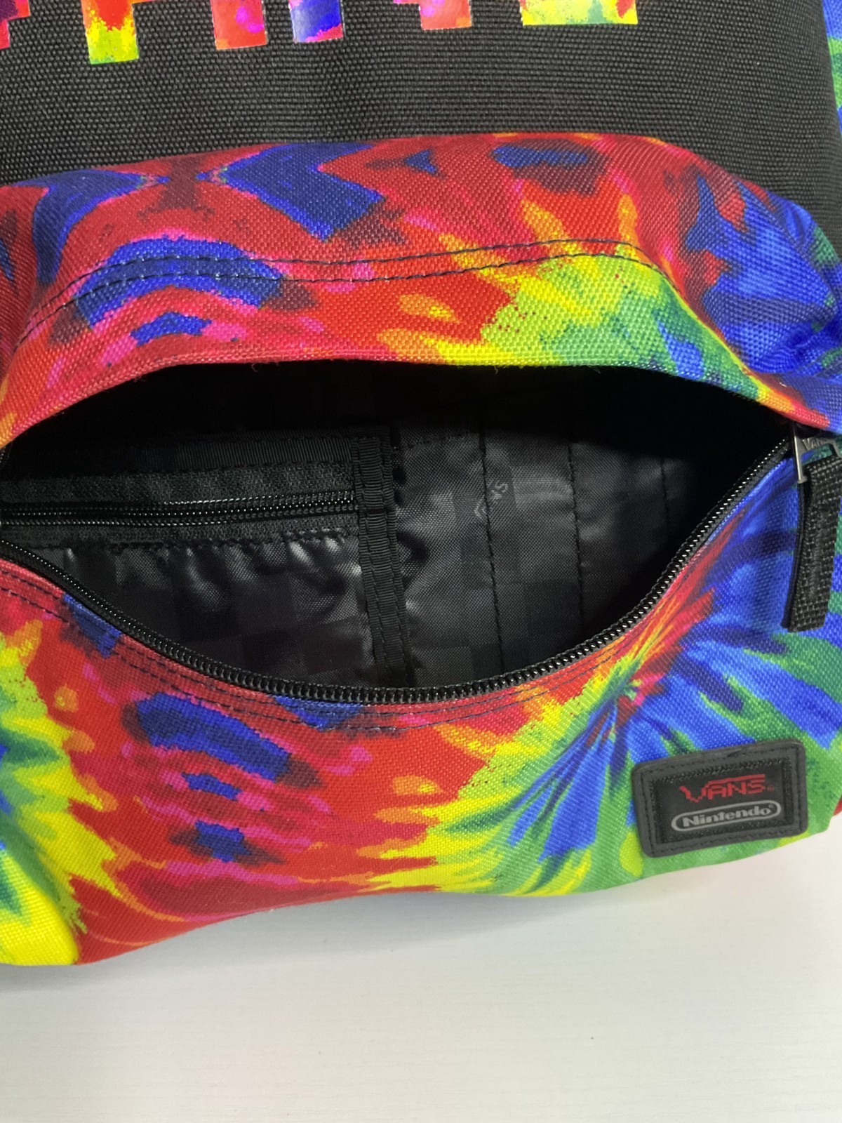 Vans X Nintendo Collab Super Mario Bros Tie Dye Backpack Retro