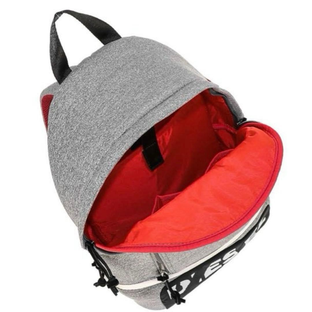 Diesel Men Backpack Rucksack 34x44x12cm Gray Red Almost unused Luxury Stylish