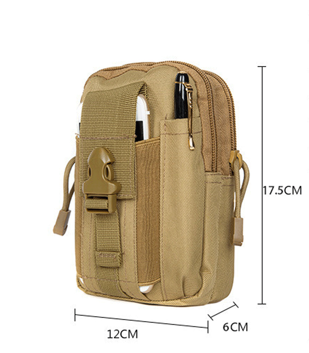 Mens Tactical Molle Pouch Utility Gadget Pack Outdoor Hiking EDC Belt Waist Bag