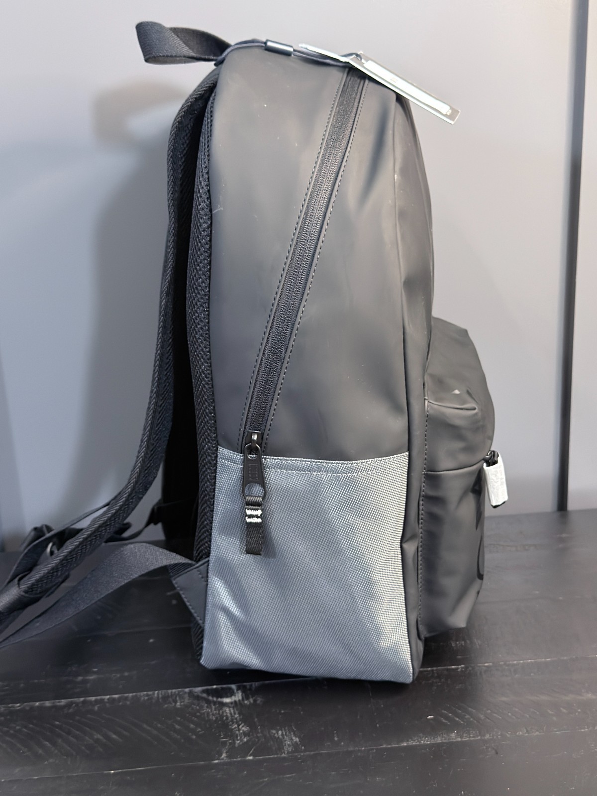 Tommy Jeans Black Gray Backpack Laptop Bag NWT