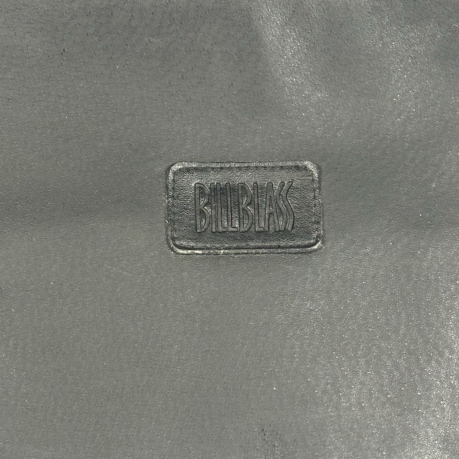 Vintage Bill Blass Leather Briefcase Messenger Bag Black Multi Pocket Work