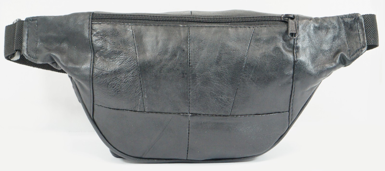 Bullz Lambskin Leather Medium Fanny Pack Travel Organizer Waist Bag