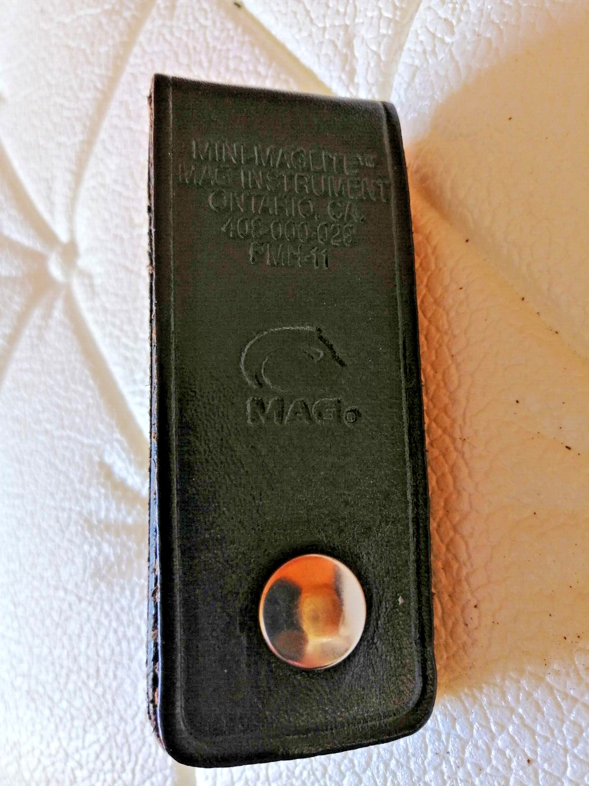 Men’s Leather Original MiniMAG Lite Holder 10 x 4 cm Security Black 90s