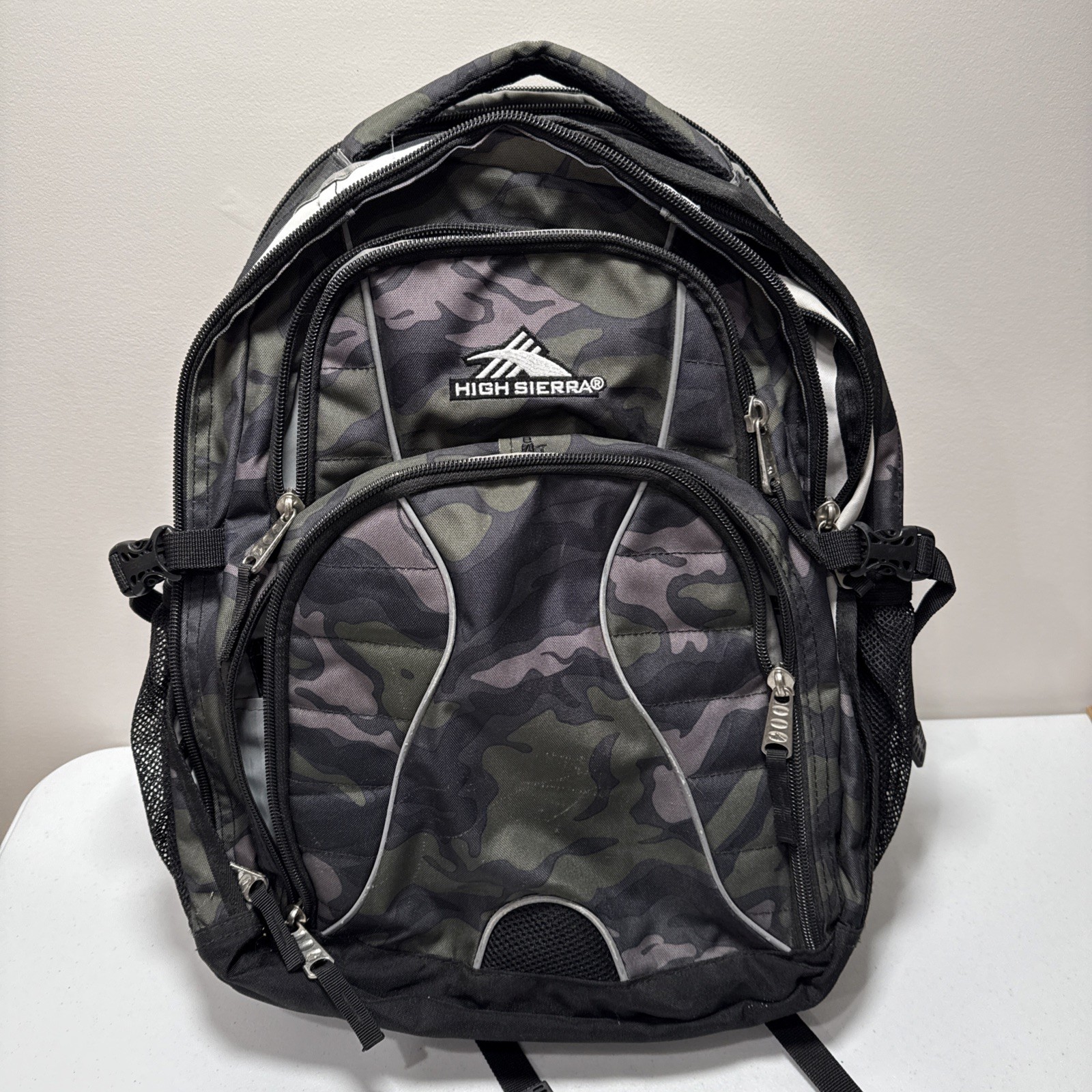 High Sierra Suspension Strap System Camo Computer Backpack