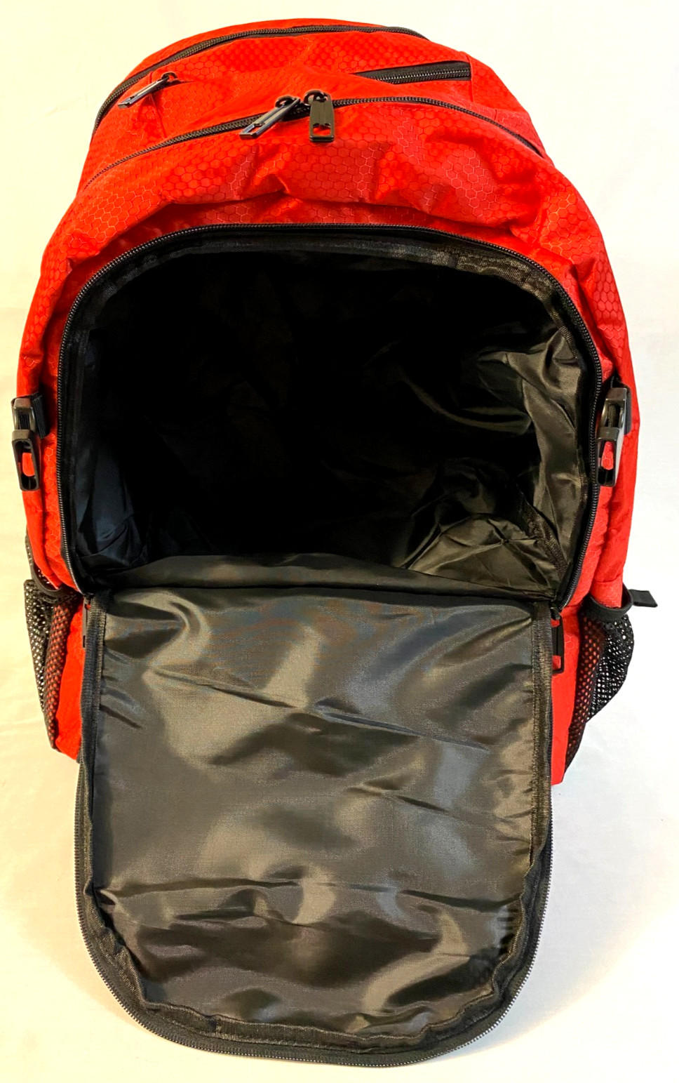 Zoea Red Sports Gear Backpack Large Multi-Pocket Travel School Gym Bag New