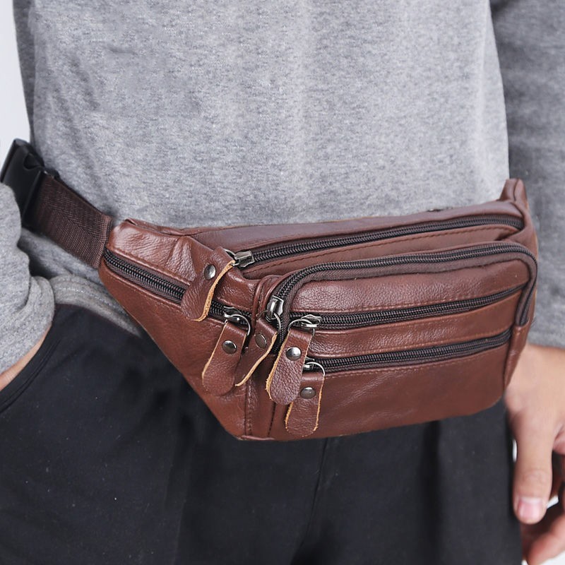 Waist Bag Fanny Pack Multi Pocket Large Capacity Travel Hip Belt Pouch
