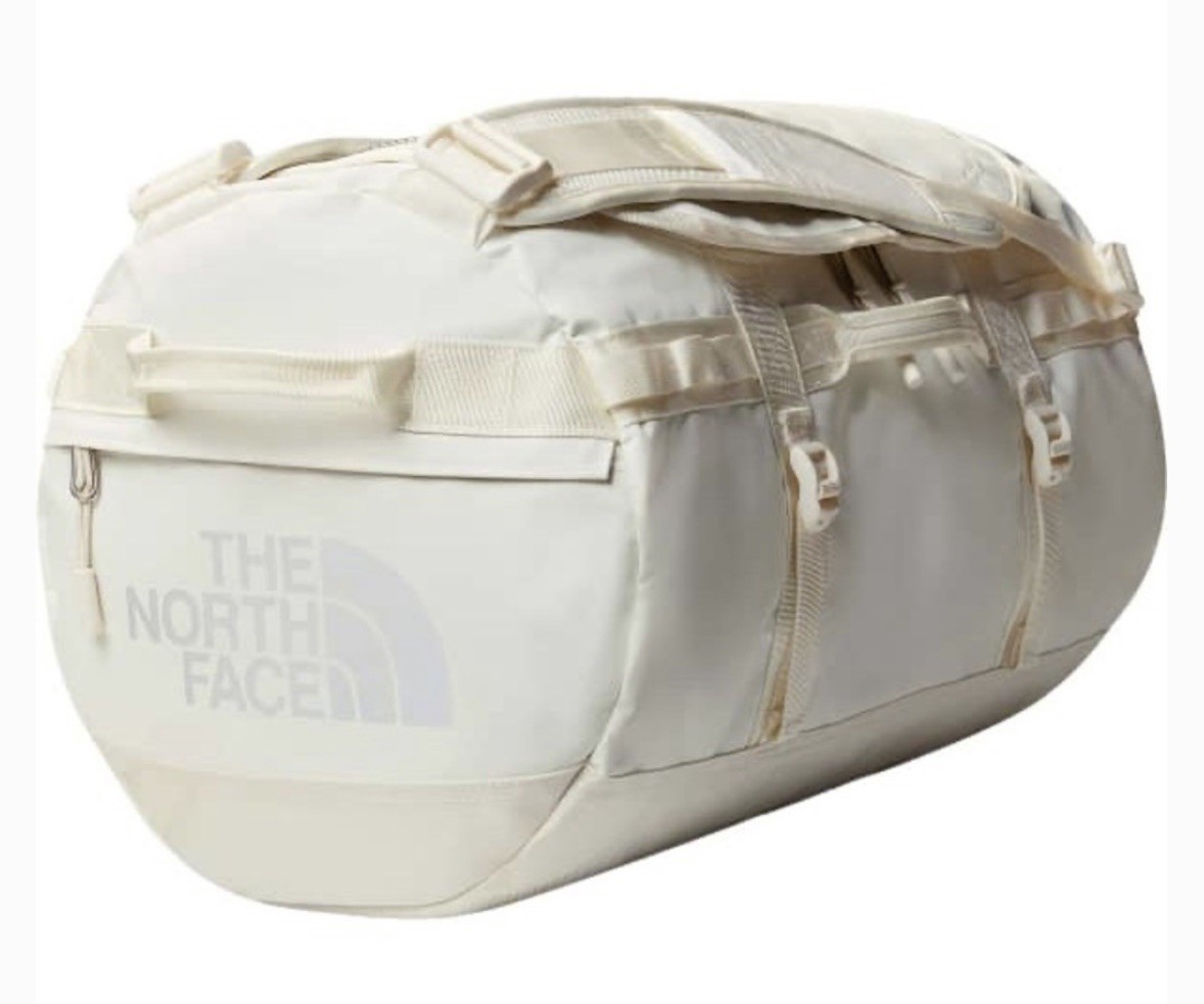 The North Face Base Camp Duffel White Dune Size S 50L Brand New