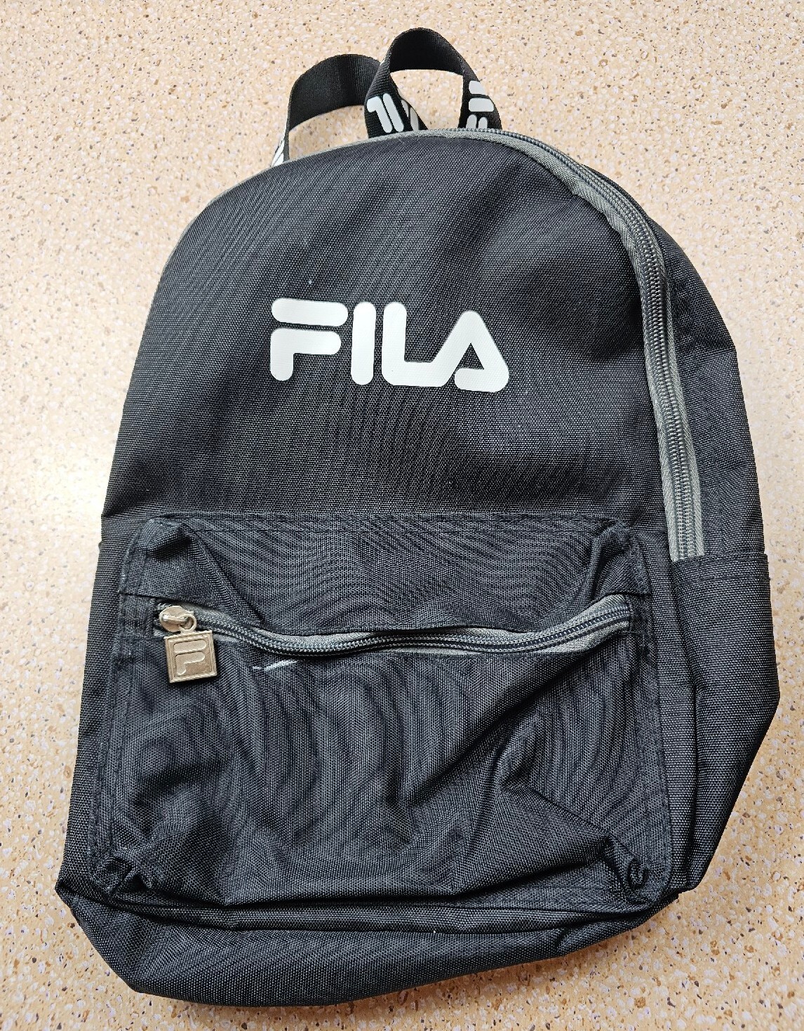 Unisex Fila Backpack Black 10 X 13 Logo
