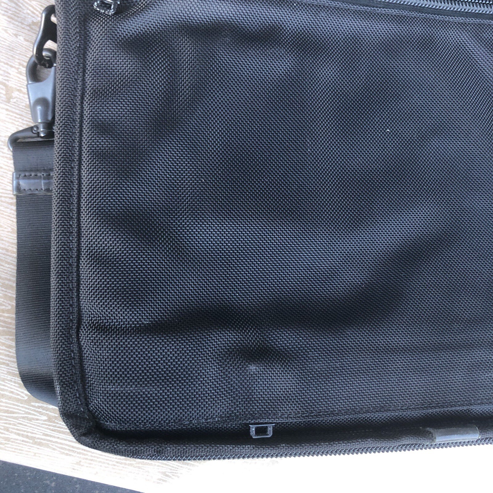 Tumi Shoulder Crossbody Polyester Bag Computer Black 26159DH Some Wear See Photo
