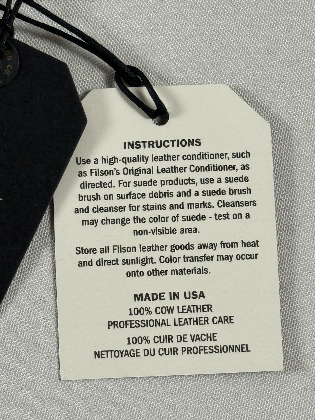 FILSON BRIDLE LEATHER SHOULDER STRAP BROWN L NWT