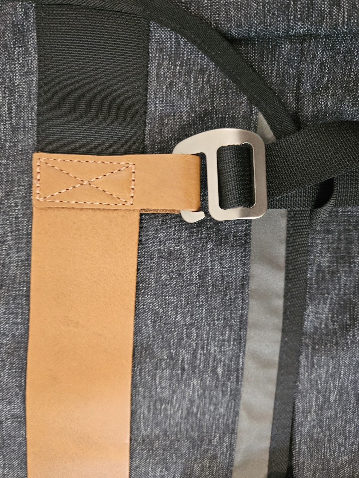Levi’s Commuter Flap Over Waterproof Backpack Leather Laptop Cycling Bag Cordura
