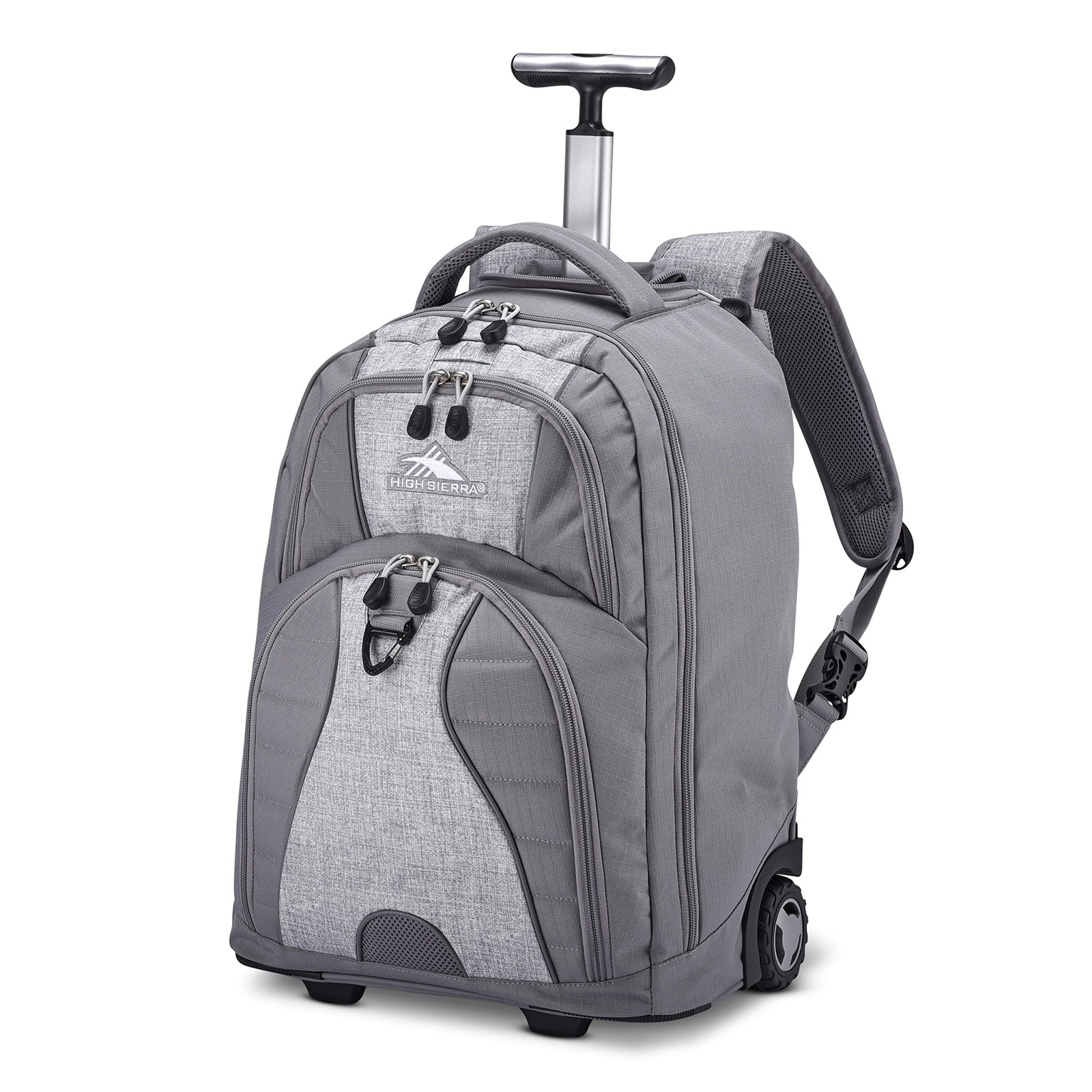 Freewheel Wheeled Laptop Backpack, Silver Heather, 20.5 x 13.5 x 8-Inch