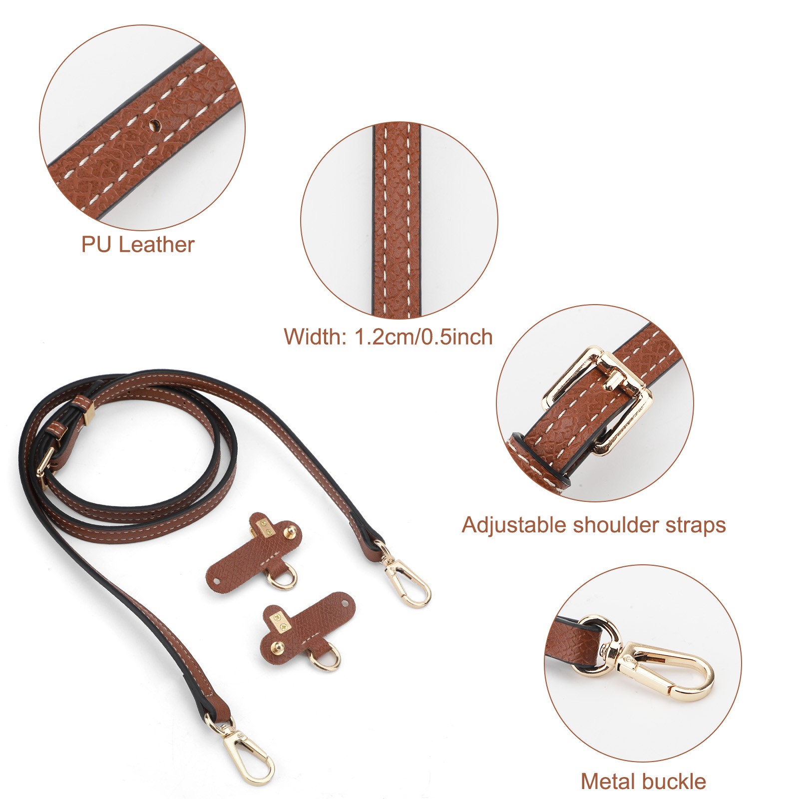 Replacement Crossbody Purse Strap for Mini Longchamp Handbag Shoulder Bag Handle