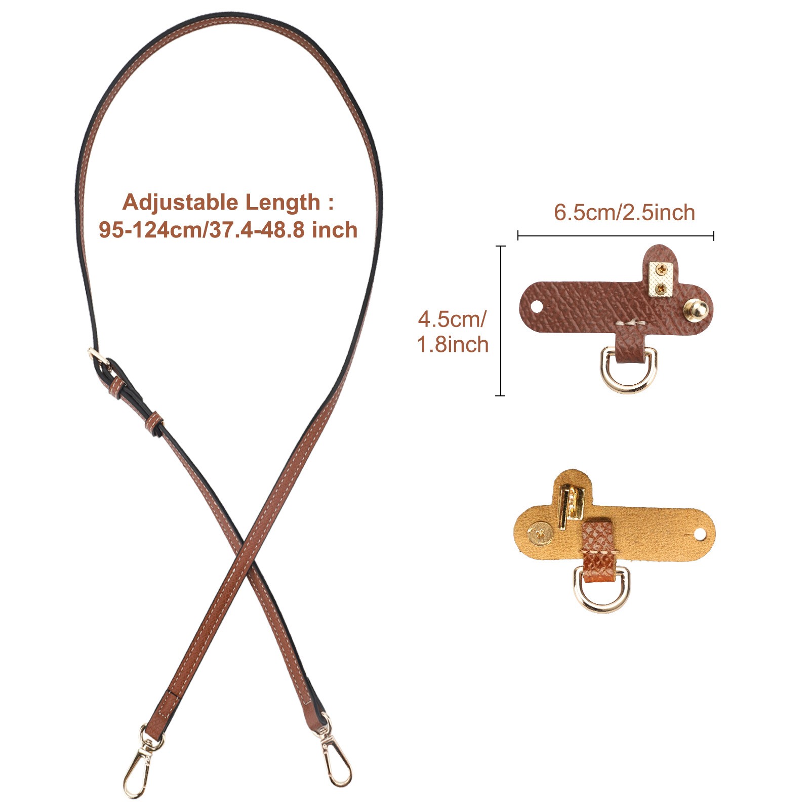 Replacement Crossbody Purse Strap for Mini Longchamp Handbag Shoulder Bag Handle