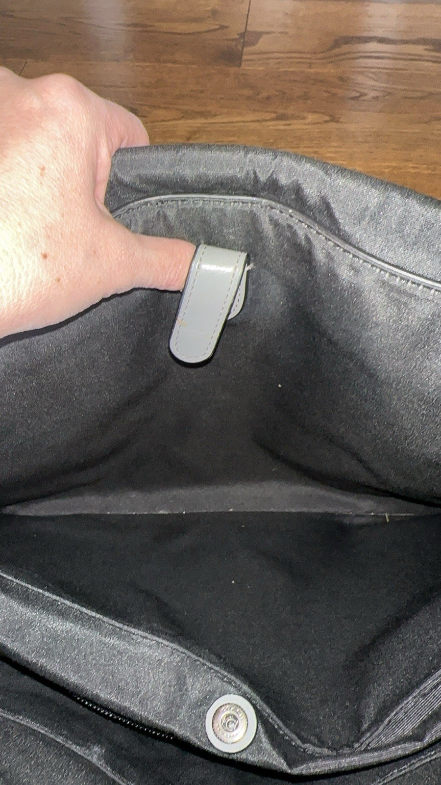 Coach Metropolitan Portfolio Briefcase Bag Gray Blue Navy Pebbled Leather $595