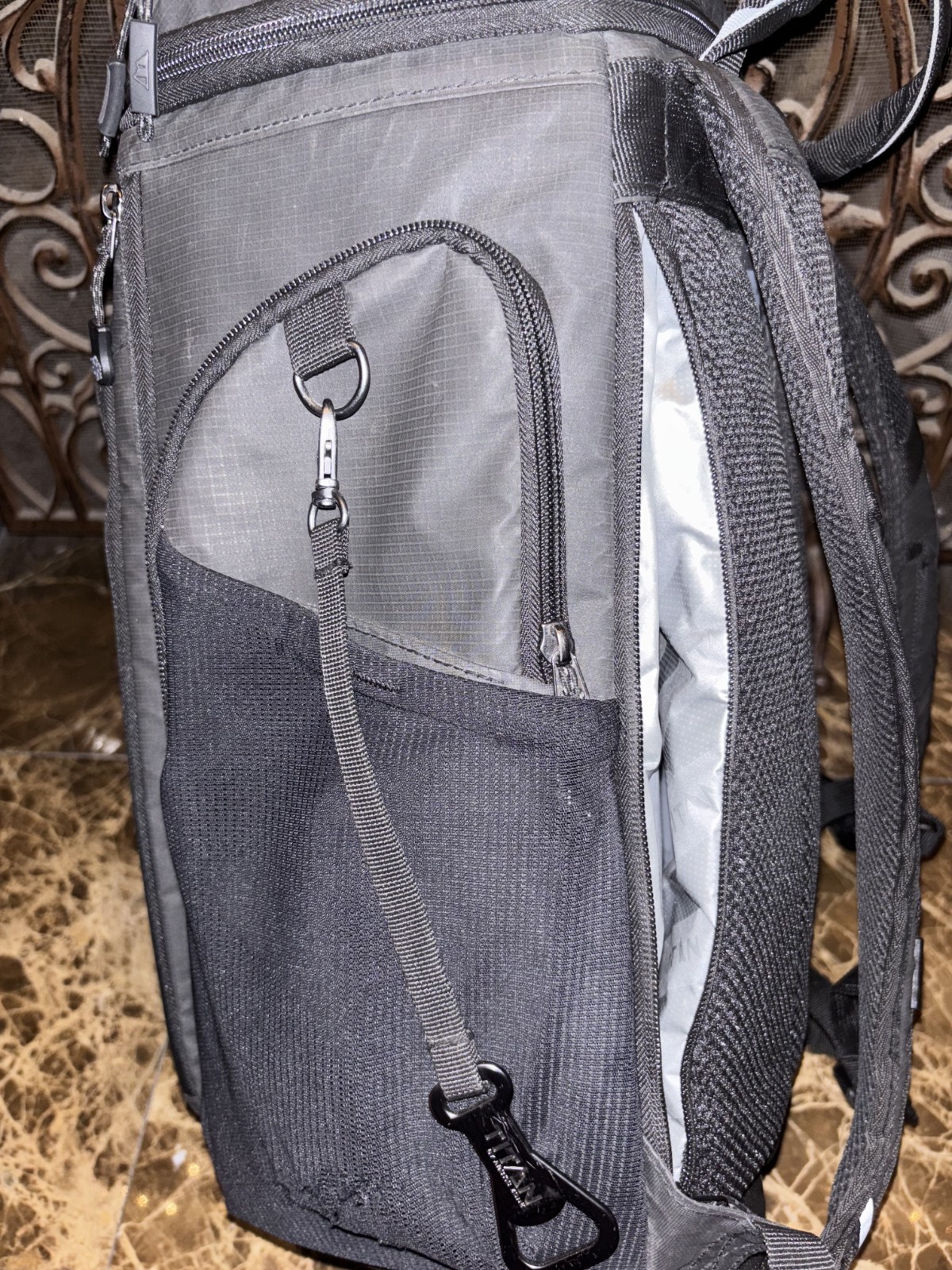 Titan PRO Backpack Cooler Black Pockets Insulated Compartments