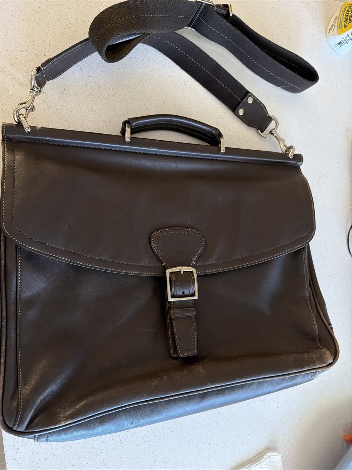 Coach Beekman Brown Leather Briefcase