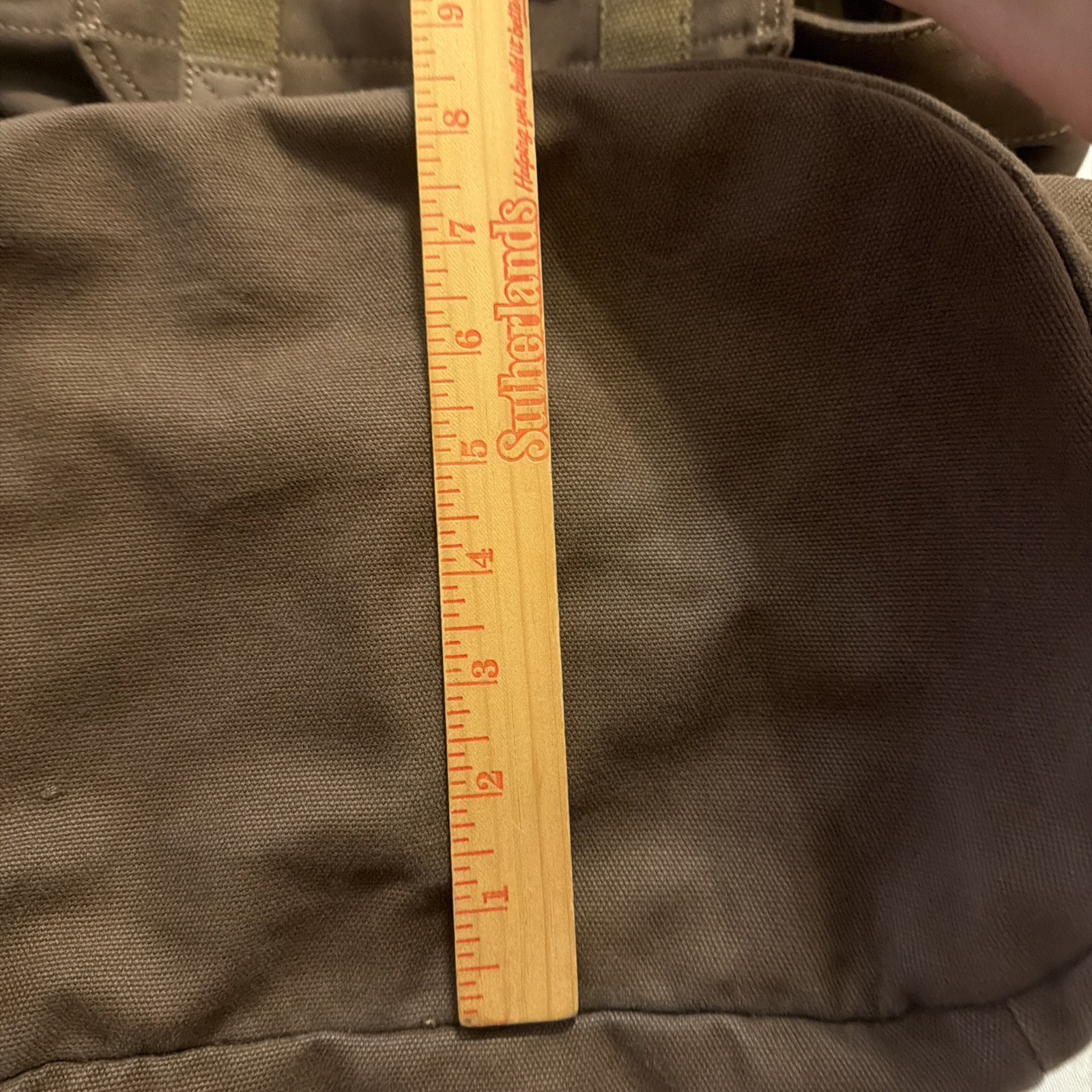 GOOTIUM 21101AMG High-Density Canvas Backpack Rucksack Field Tan