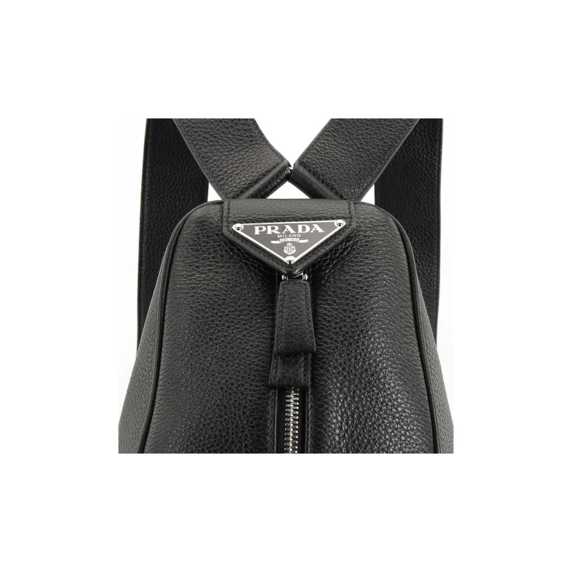 PRADA Leather Backpack Regular Men’s 9.4×7.1×15.7 in