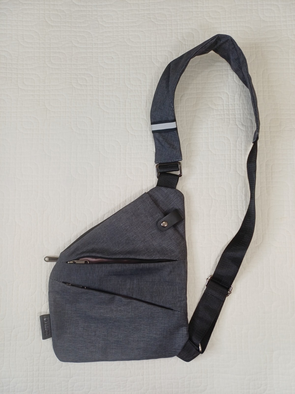 LPnd Peak Carry Sling Crossbody Bag Black Adjustable Strap Travel Gray Universal