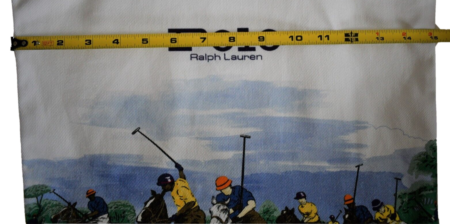 New POLO RALPH LAUREN EQUESTRIAN-Print COTTON Twill SHOPPER TOTE Book Bag