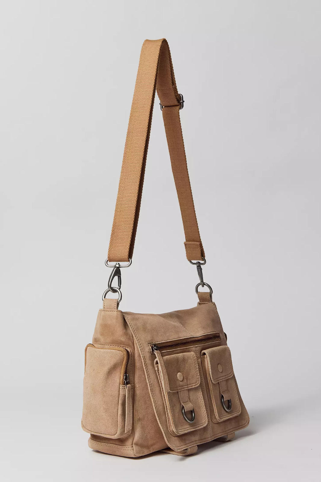 Urban Outfitters Ecote Jackson Pocket Suede Messenger Bag
