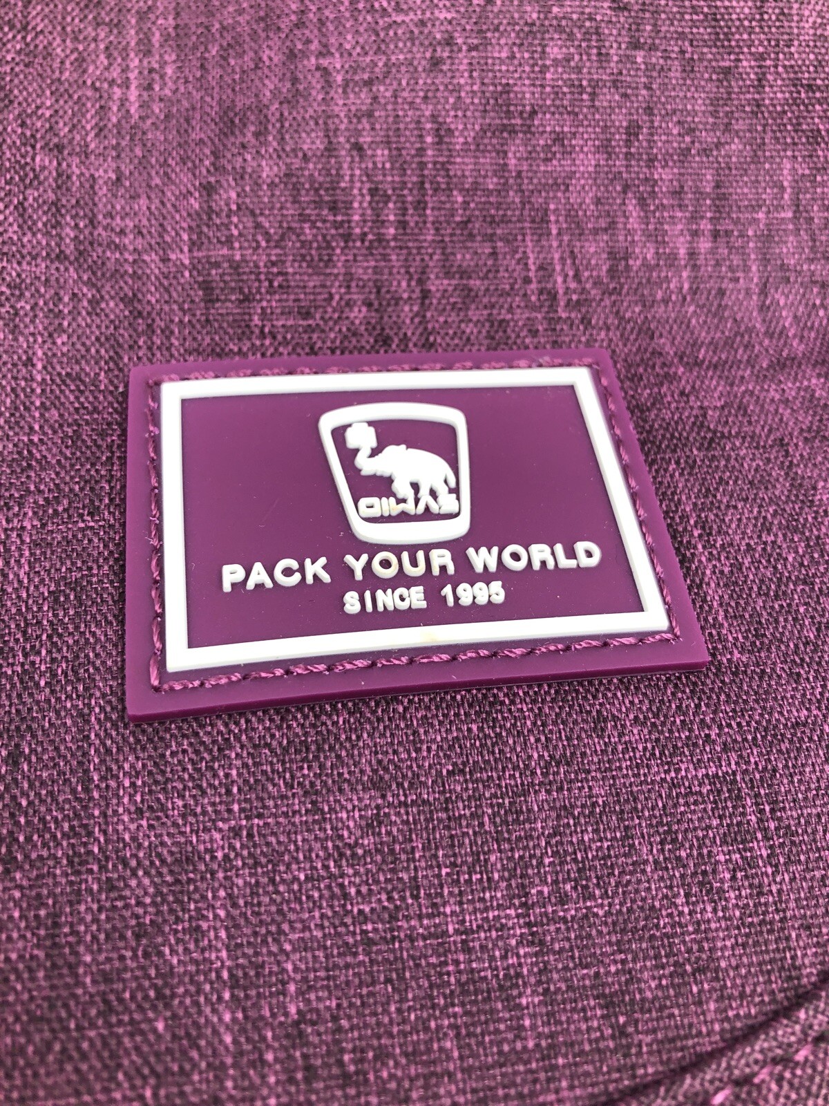 Oiwas Messenger Bag ~ Purple Canvas Satchel ~ 16” x 5” x 13” ~ NWOT
