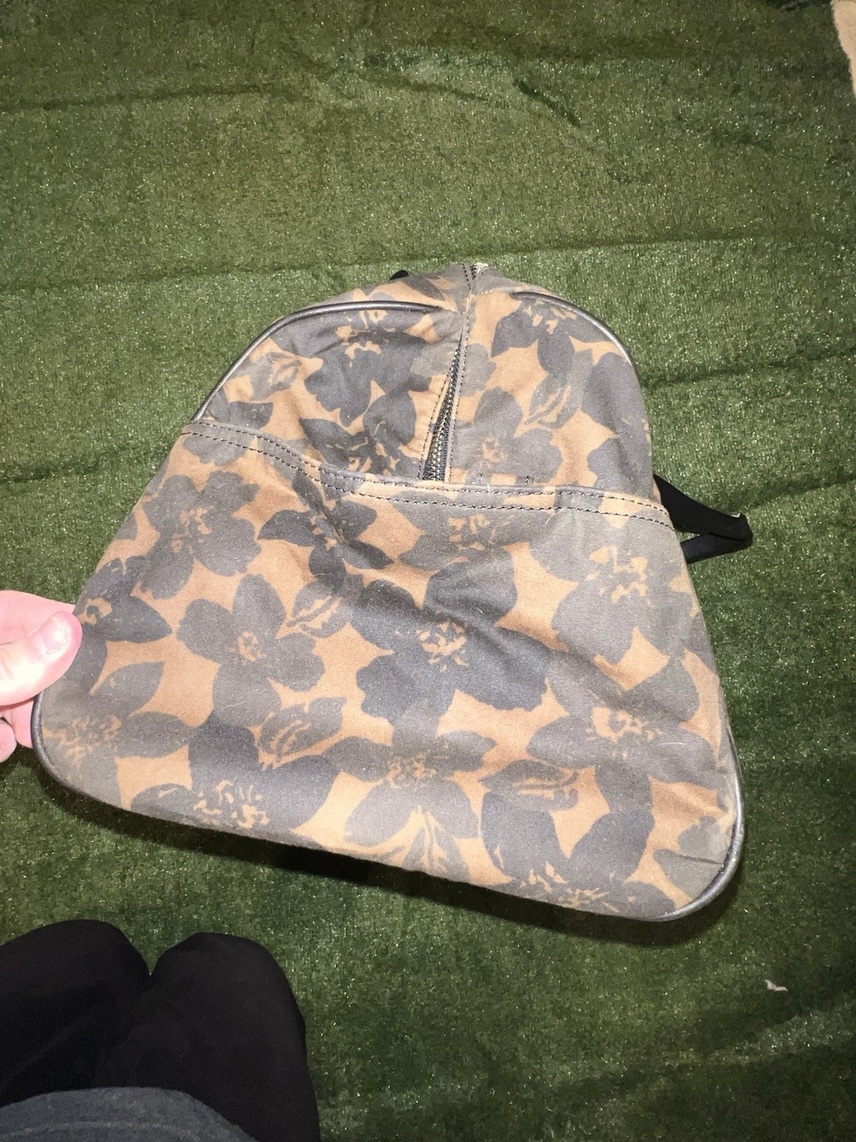 Halley Stevensons X Jack Spade Floral Print Waxwear Canvas Duffle Bag
