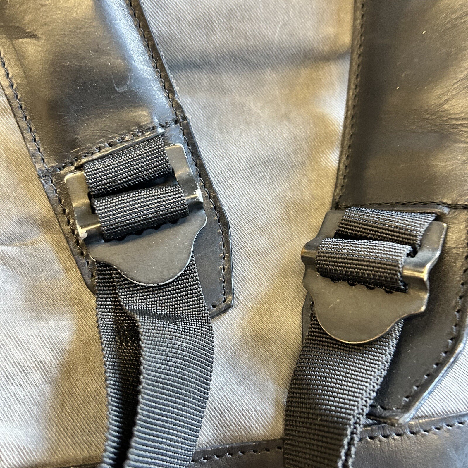 Christopher Raeburn Aruck Leather And Cotton Roll Top Backpack
