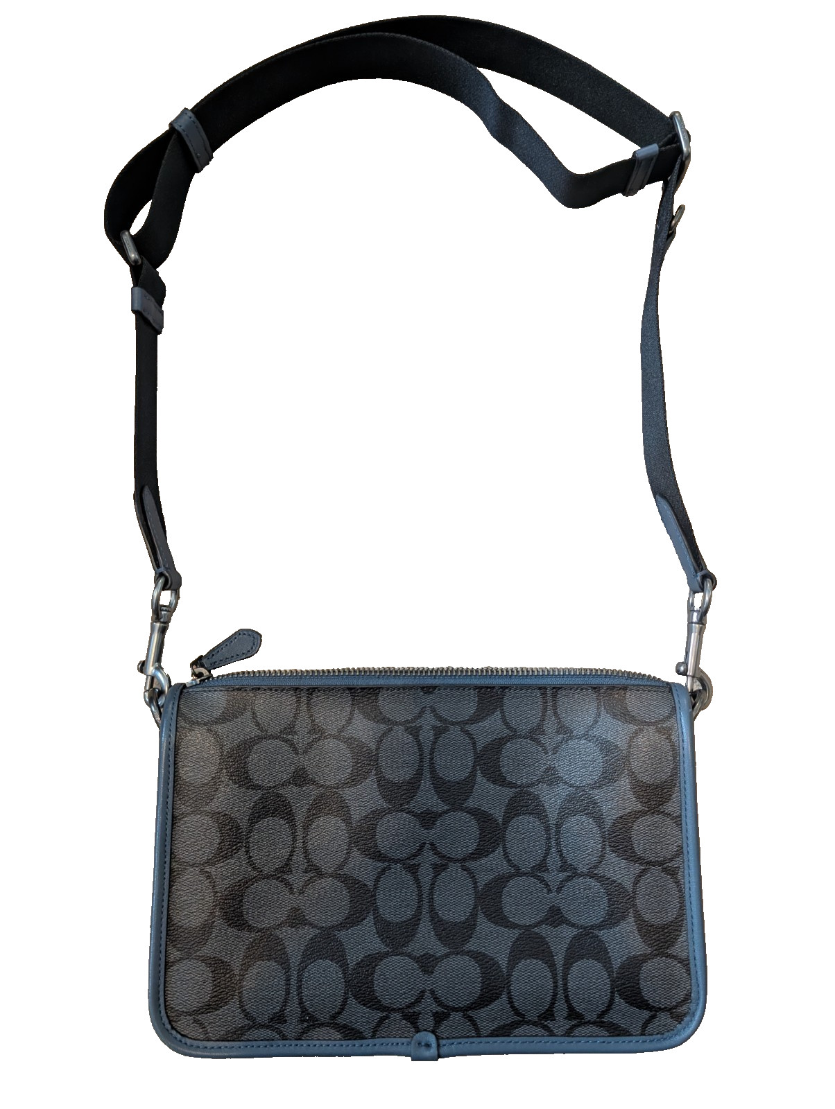 Coach Heritage Convertible Crossbody Shoulder Bag Leather Signature C8141