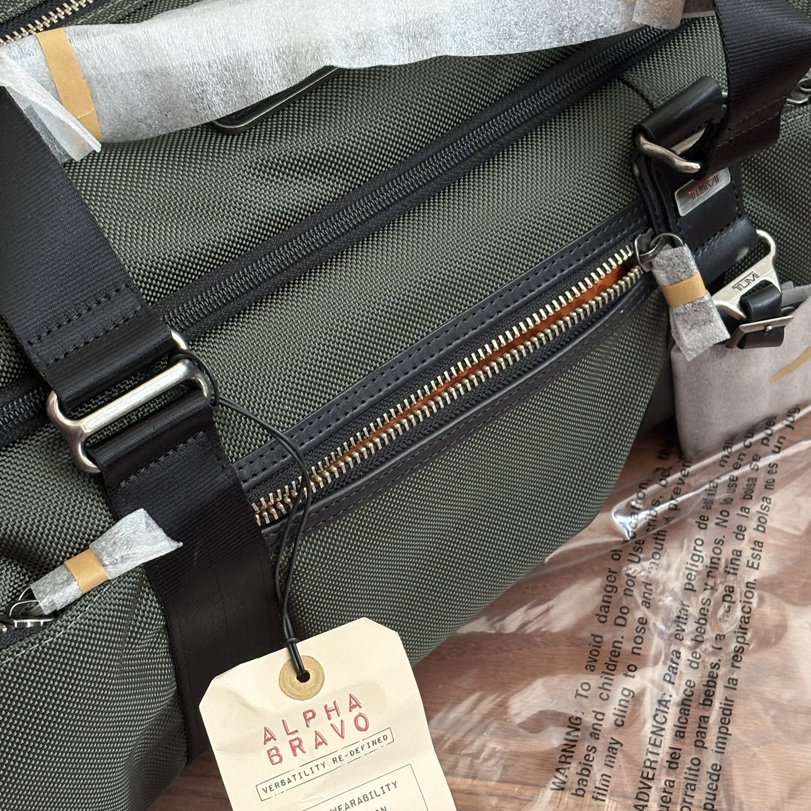 Brand New Rare TUMI Alpha Bravo McGuire Ballistic Nylon Duffel Bag Spruce Color