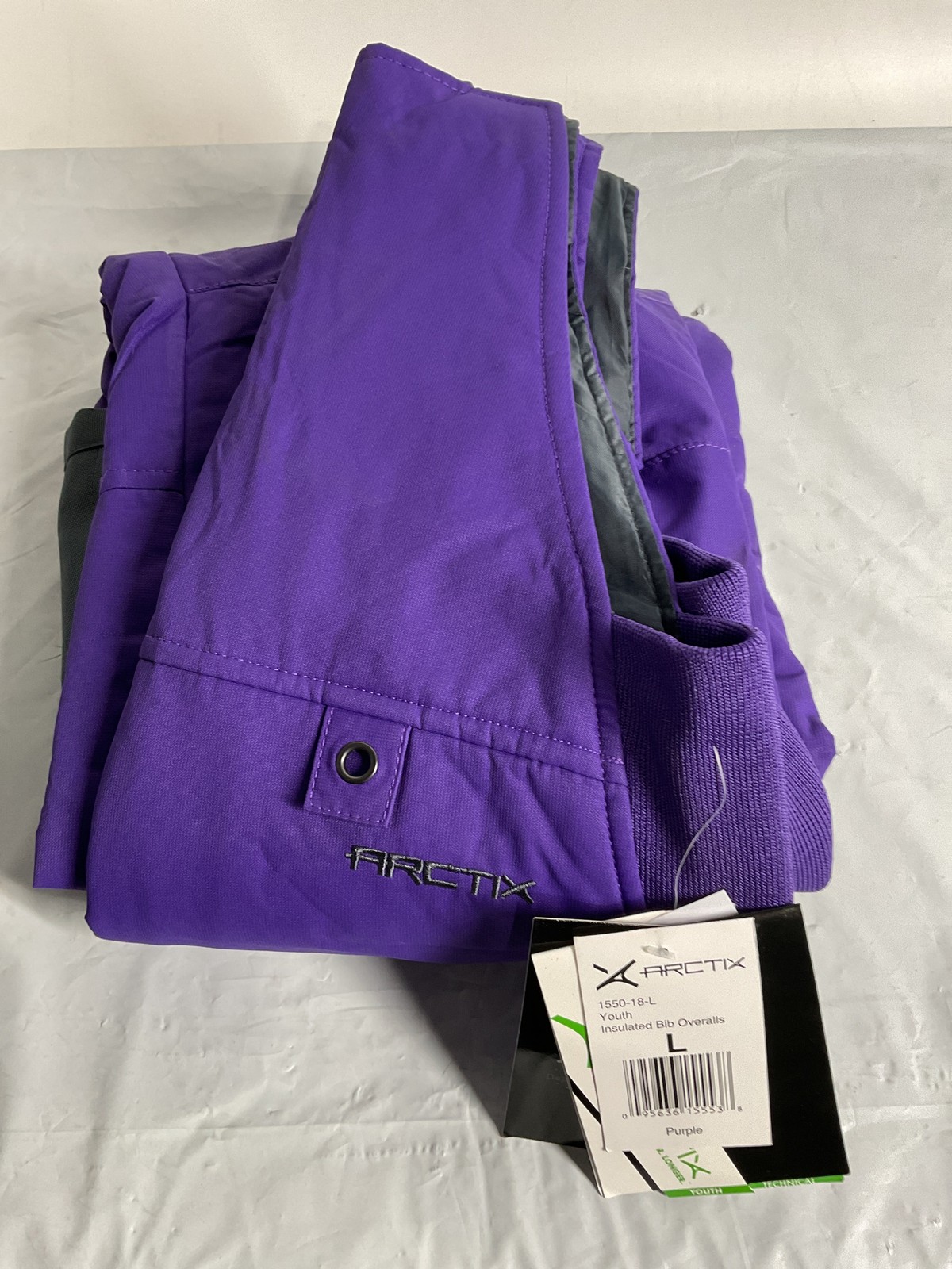 Arctix Kids Insulated Snow Bib Overalls ( Purple , Large ) Purple Large U2
