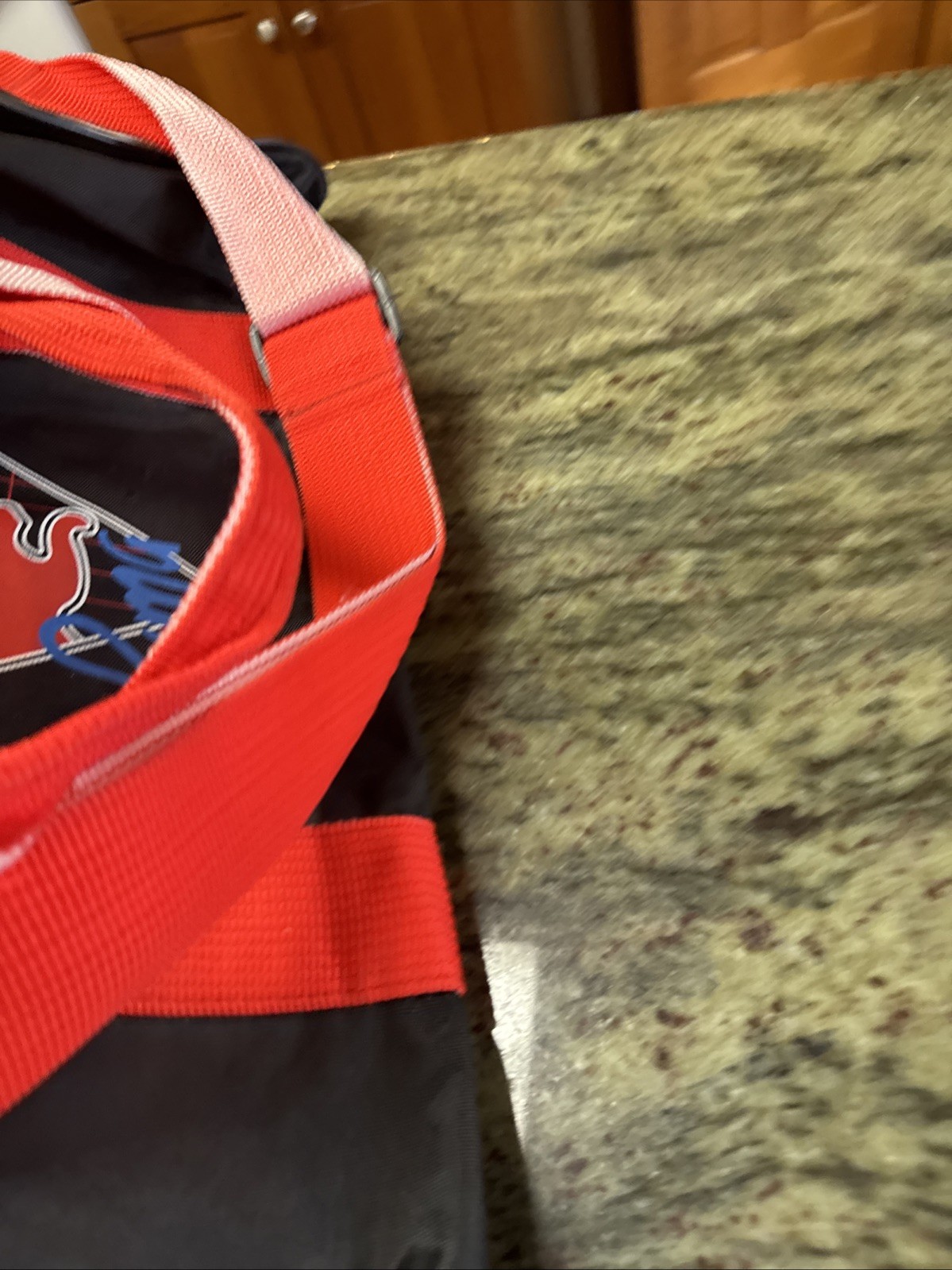 Vintage PUMA 80s Black Red Nylon Bag Excellent RETRO
