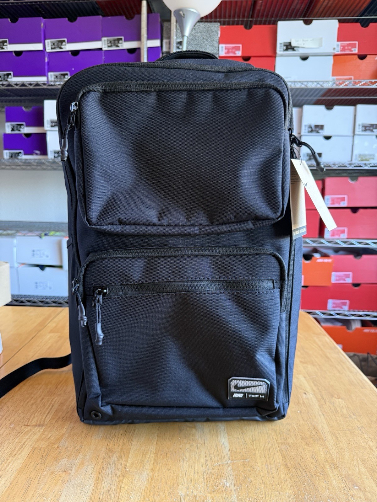 Nike Utility Speed Backpack Gym Bag Travel Black Hiking Camping FN4106-010 27L