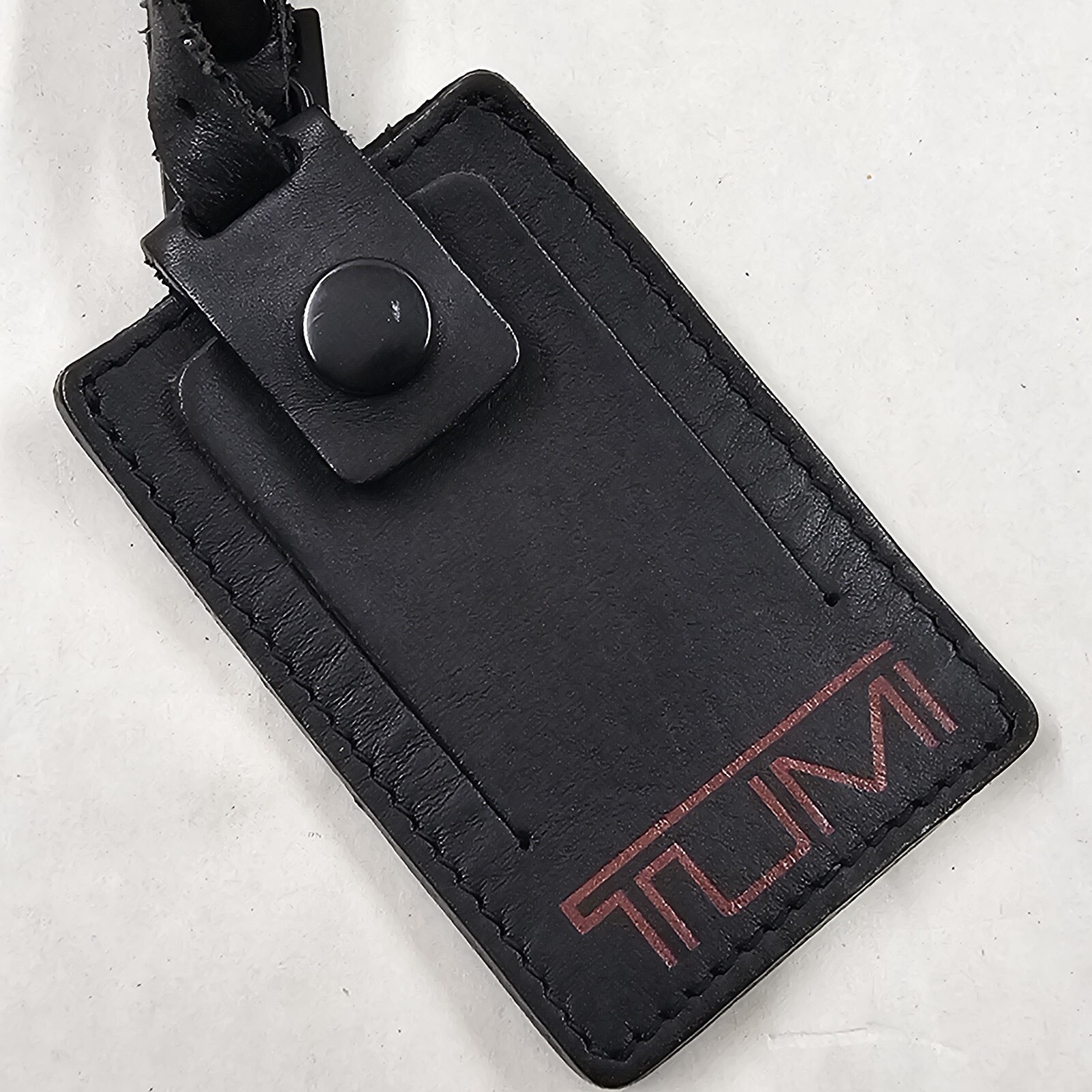 Vintage TUMI Alpha 907D3 Genuine Leather Slim Business Black Double Handles